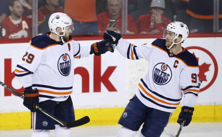 NHL: Edmonton venyi murskavoittoon veitsi kurkulla